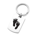 Baby Footprints Custom Keychains-AA1637C