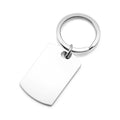 Camden Engraved Dog Tag Keychain-CR2398