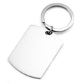Large Engraved Dog Tag Keychain-CR2399