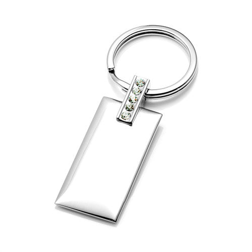 Personalized Keychain with Crystals-MW1000