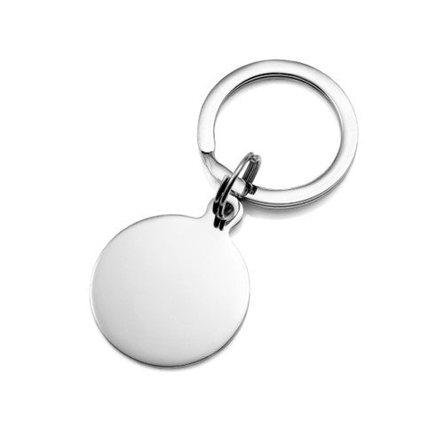 Round Custom Engraved Keychain-CR1901