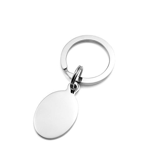 Victoria Oval Keychain Engraved-CR1900